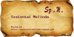 Szalontai Melinda névjegykártya